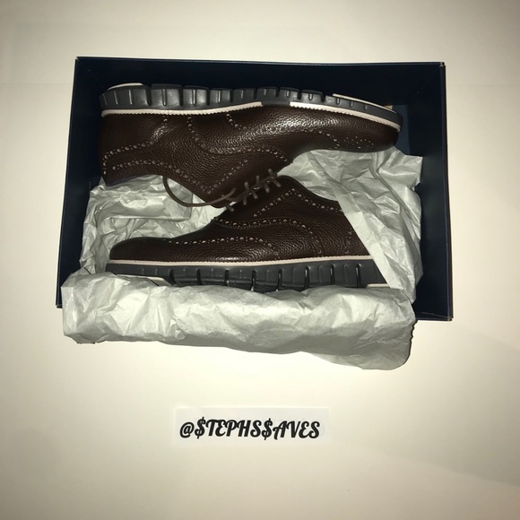 $50 OFF COLE HAAN ZEROGRAND WING OX BLK WALNUT - Picture 3 of 7